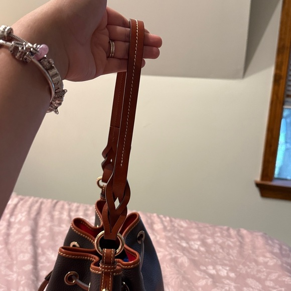 Dooney and Bourke Tasha Drawstring in Brown Tomorro. - Picture 10 of 11